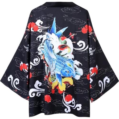 Autumn Summer Vintage Kimono Japanese Style Samurai Clothing кимоно японский стиль Male Female High-quality Daily Street Lounge