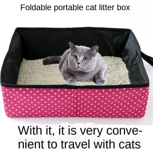 Folding Cat Pet Litter Box Waterproof Outdoor Foldable Portable Travel Toilet For Cats Dogs Bedpans/bath tub