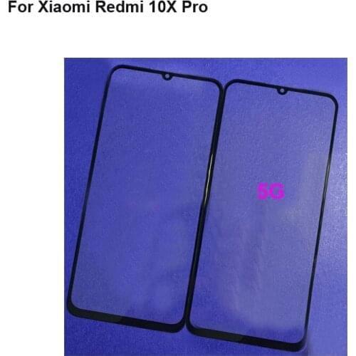2PCS For Xiaomi Redmi 10X Pro 5G Front Outer Glass Lens Repair Touch Screen Outer Glass without Flex cable Red mi 10 X Pro