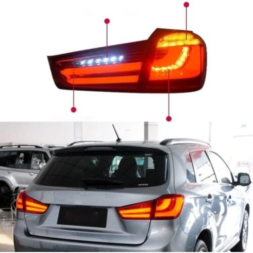 1Set Taillight Tail Light For Mitsubishi ASX 2011 2012 2013 2014 2015 2016 2017 2018 2019 LED Rear Lamp DRL Brake Signal Reverse