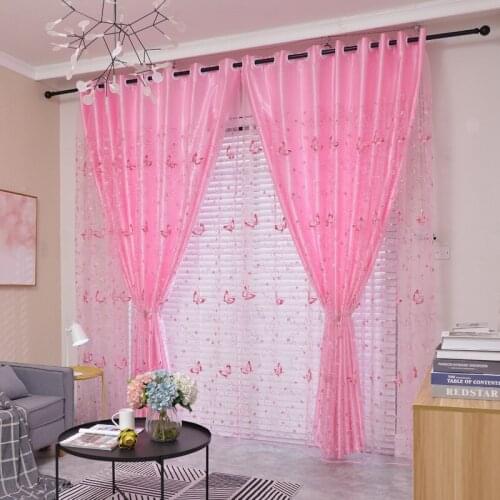 1pcs New Princess Wind Curtain Bedroom Living Room Bay Window Door Curtain Partition Curtain Finished Mosquito Curtain F8299