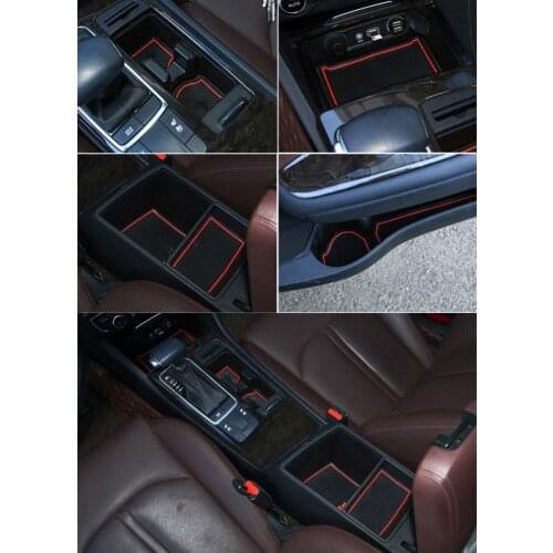 16pcs For Kia optima 2016-2017 Automotive interior trim Sticker Gate slot pad Interior Door Pad/Cup Non-slip mats Car Styling
