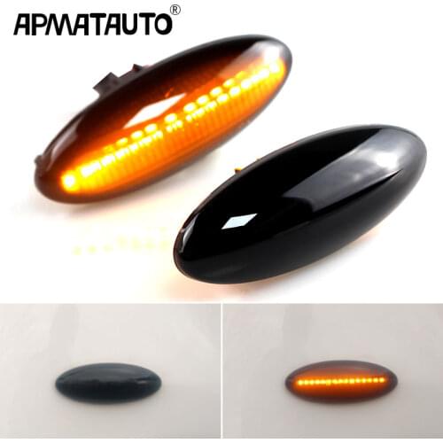 2pcs Canbus For Toyota Yaris COROLLA Auris Mk1 E15 RAV4 Mk3 Dynamic Led Turn Signal Side Marker Lights Sequential Blinker Lamps