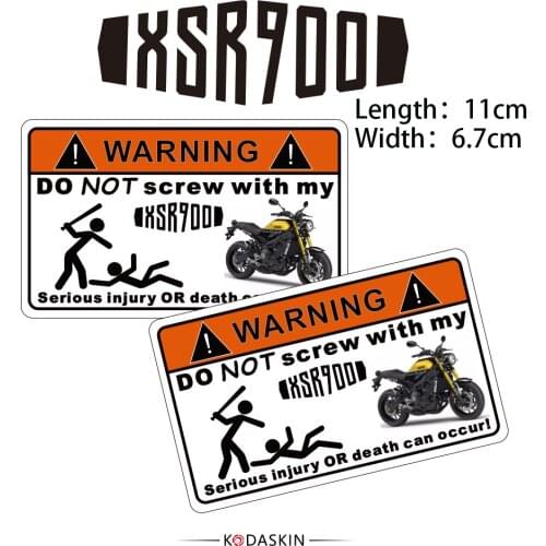 KODASKIN 2 Pieces Do Not Screw Warning Sticker Decal for YAMAHA XSR900