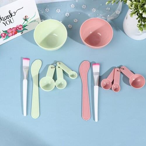 4pcs Facial Brush Mask Bowl Spoon Set Mask Brush Bar DIY Beauty Tools Skin Care New