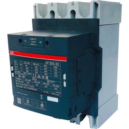 ABB 3-ploe contactors AF series AC/DC operated 1NC+1NO 305A 160kw AF305-30-11-11 AF305-30-11-12 AF305-30-11-13 AF305-30-11-14