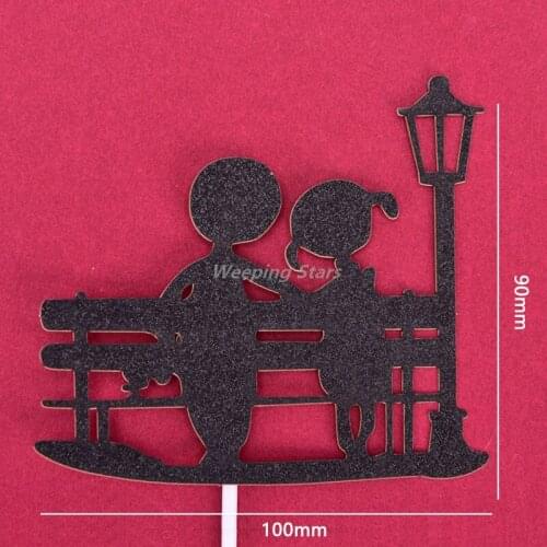 Cake Insert Love Tree Red Heart Wedding Cake Topper Anniversary Valentines Day Party Cake Decoration Dessert Table Decor