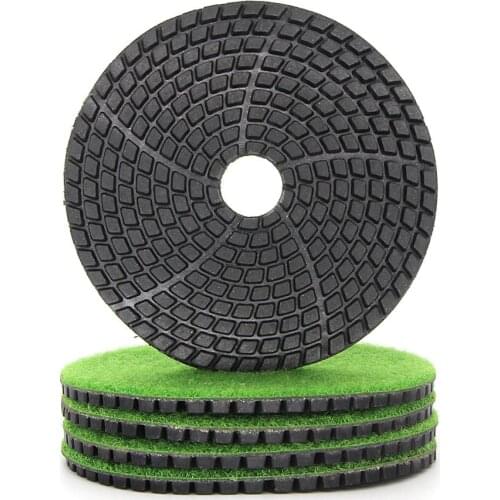 4 Inch 5pcs/10pcs Diamond Polishing Pads For Granite Marble Concrete 100mm Spiral Diamond Polish Wheel Wet Sand Buffing Disc
