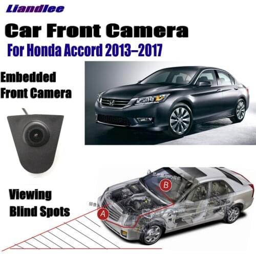 Car Front Camera For Honda Accord 2013-2017 2015 2016 Car Front View Camera Full HD CCD Accessories Cigarette Lighter