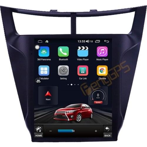 128G Android10.0 Tesla Style Screen For Chevrolet Sail 2015-2017 Car Multimedia Function Player GPS Radio Auto Stereo Head Unit