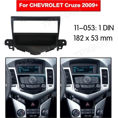 Car radio Frame Panel Auto Radio Stereo Fascia For Chevrolet Cruze 2009+ Dash Plate Facia Panel Mount Trim Kits Frame Adapter