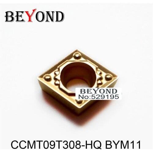 BEYOND CCMT09T308-HQ BYM11 CCMT CCMT09T3 lathe turning tools SCLCR09 SCKCR carbide inserts for steel copper cnc machine