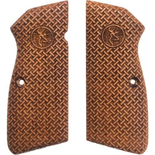 Belgium Browning Hp 14'lü Special Series Browning Logo Laser Cut Wooden Grip Mod22