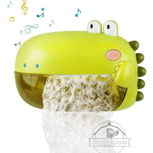 Baby Bath Toys for Kids Music Dinosaur Crabs Bubble Machine Bath Toys Bathtub Soap Automatic Bubble Maker Toys Baby Bathroom Toy