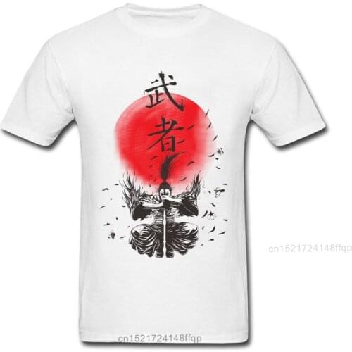 T-shirt Warrior Tshirt Special Design T Shirts For Man Japan Style Clothing Samurai Tops Printed Cotton Tees Adult Birthday Gift