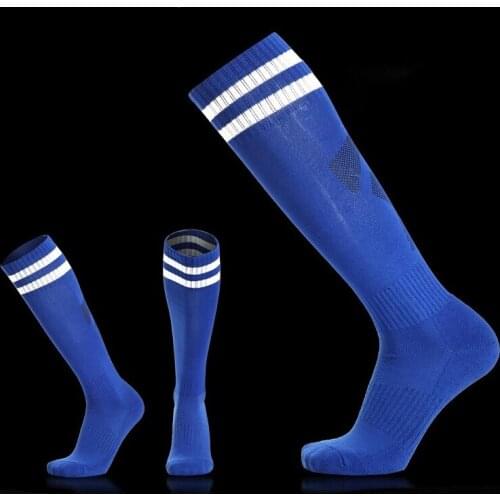 Men Child Football Socks Boys Soccer Socks Kids Above Knee Plain Socks Long Soccer Stockings Basketball Cycling Over Knee Sock