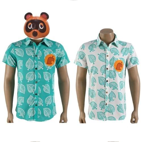 Hot Game Animal Crossing Shirt T Shirt Tees Mens Clothing Animal Cosplay Tom Nook T-shirt Short Sleeve Costumes Tops Adult Kids