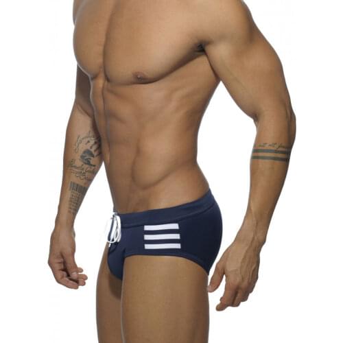 Mens Swim suit Wear Briefs Swimming Push-Up Sexy Bikini Swimsuit Beach Short Stripes Surfing trunks men bathing suit