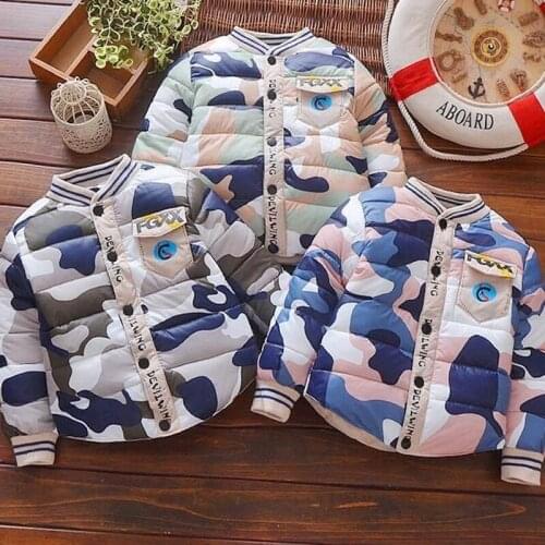 New Boy Baby Infant Jacket Camouflage Winter Coat Newborn Jacket 9M- 4Old Autumn Winter 9BA038