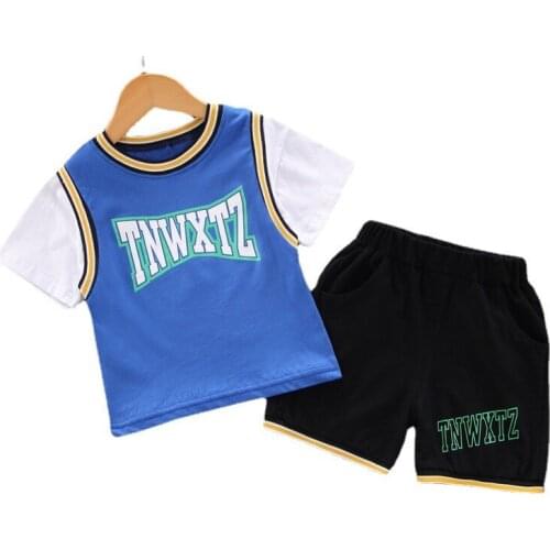 New Summer Baby Boys Girls Clothes Suit Children Sports T-Shirt Shorts 2Pcs/Sets Toddler Casual Costume Outfits Kids Tracksuits