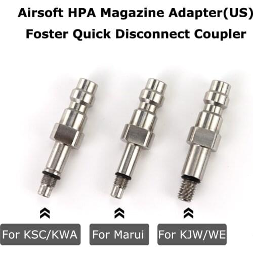 New Airsoft HPA Magazine Adapter Foster Quick Disconnect Coupler