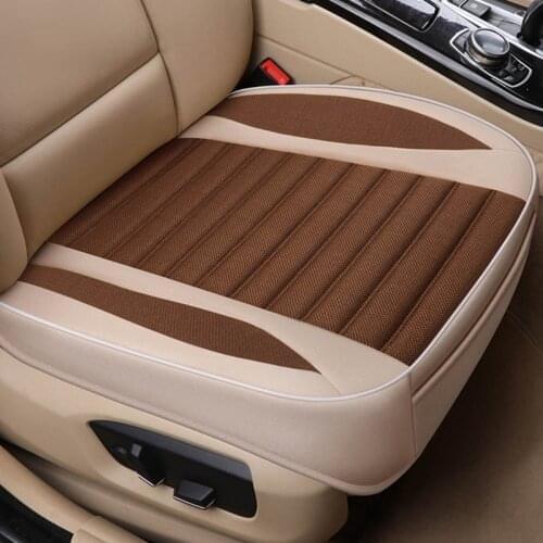 New Large Size Flax Car Seat Cover Protector Linen Front or Rear Seat Back Cushion Pad Mat Backrest for Auto Interior Truck