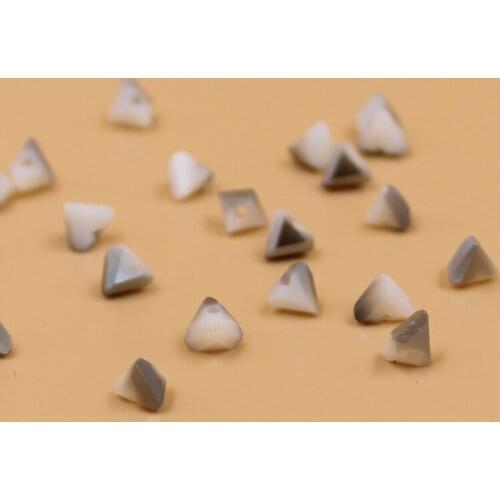Wholesale 6mm 100pcs Triangle Austria Crystal Beads For Jewelry Making DIY Handmade Bracelet