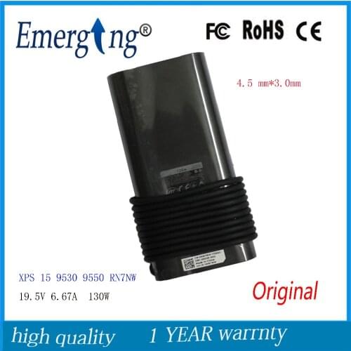 4.5*3.0mm 130W 19.5V 6.67A Original AC Laptop Adapter For Dell charger PRECISION M3800 XPS 15 (9530) DA130PM130 06TTY6