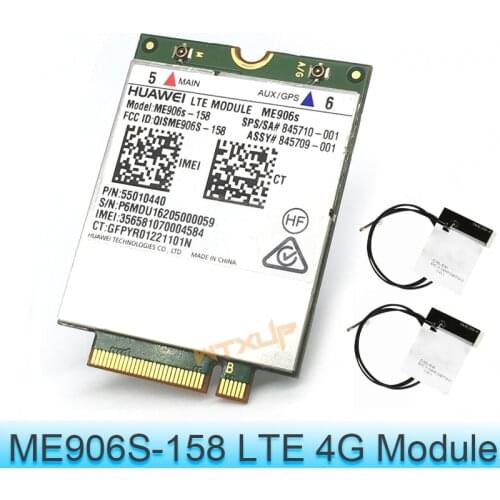 Unlocked ME906S ME906S-158 +2pcs antenna Original M.2 Qual band FDD LTE 4G module WiFI card