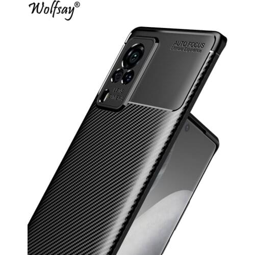 For Vivo X60 Pro Case Bumper Silicone Carbon Fiber Back Cover For Vivo X60 Pro Global Version Case For Vivo X60 X 60 Pro Cover