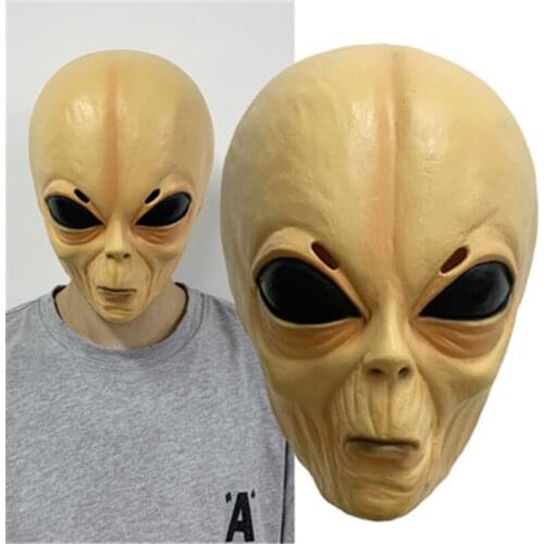 Halloween Creepy Latex UFO Big Eyes Alien Full Head Party Mask or Adults Masquerade Costume Party Cosplay Horror Alien Mask