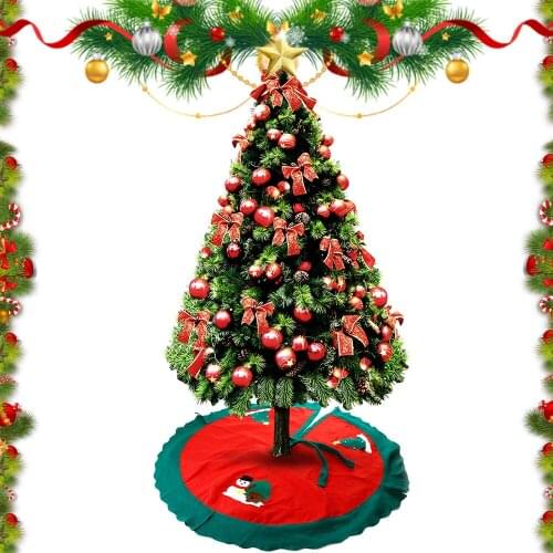 Christmas tree ornaments Christmas tree skirt Christmas tree apron carpet 100CM #30