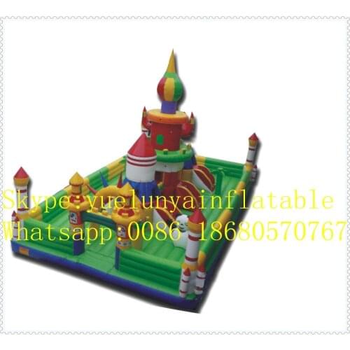 Factory direct Inflatable slide,Inflatable castle,Small rocket entertainment city KYB-37