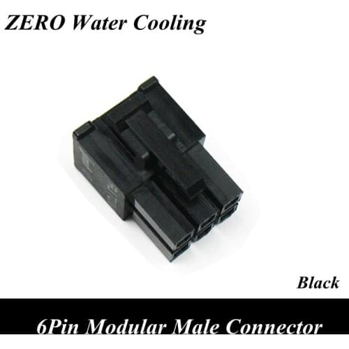 100pcs/lot PSU Modular Power Supply 6Pin Connector for PSU Modding