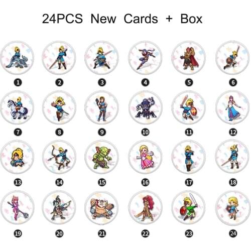 24pcs High Quality NFC Coin Tags Cards For Zerda Breath of the Wild