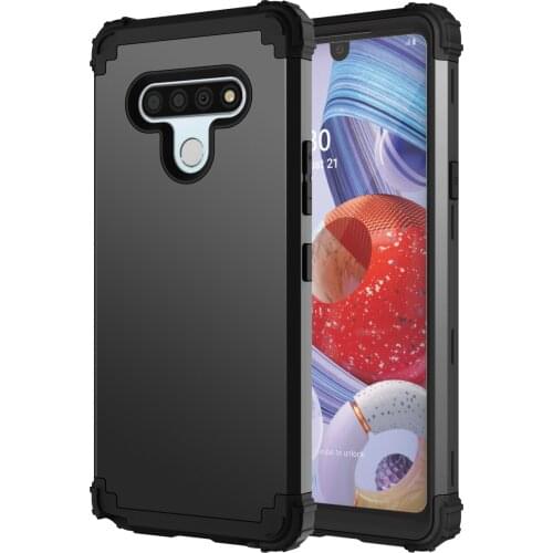 3 IN 1 Heavy Duty Tough Rugged Armor Shockproof Case For LG Stylo 6 Soft Silicone Hard PC Bumper Protective Back Cover Fundas