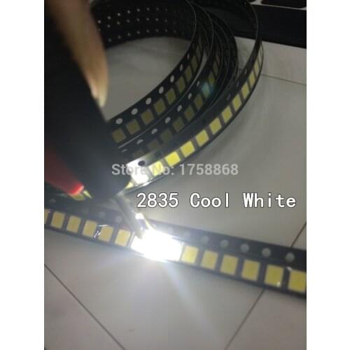500pcs 0.2W SMD 2835 LED Lamp Bead 20-25lm White/Warm White SMD LED Beads LED Chip DC3.0-3.6V for All Kinds of LED Light