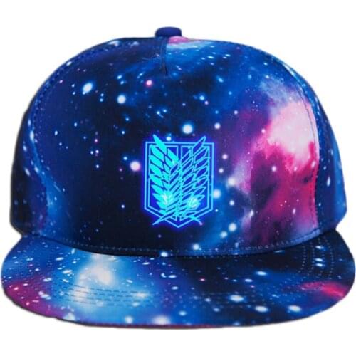 Anime Attack on Titan Wing Printing Cotton Luminous Hat Sun Hat Baseball Cap unisex Accessories Cosplay Hip-Hop Fashion Gift Hot