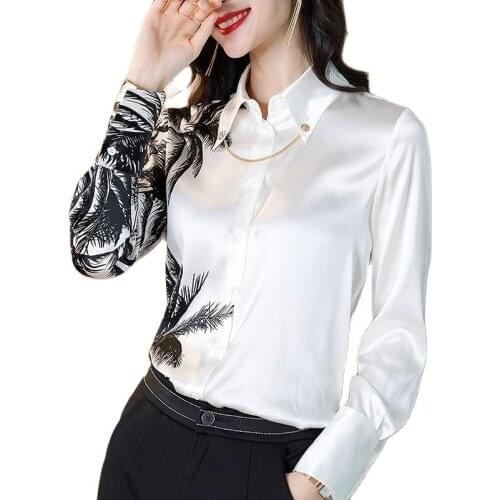 Women Spring Autumn Style Blouses Tops Lady Casual Long Sleeve Turn-down Collar Blusas Tops DD9159