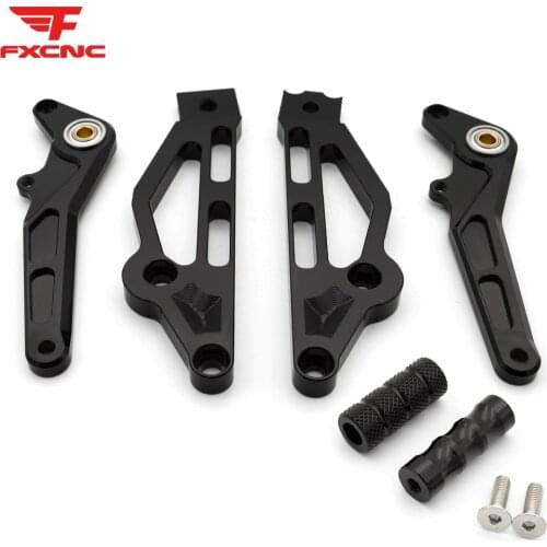 For Honda GROM MSX125 2012-2016 CNC Aluminum Alloy Motorcycle Rearset Footrest Footpeg Pedal Rear set Foot rest Accessories Part