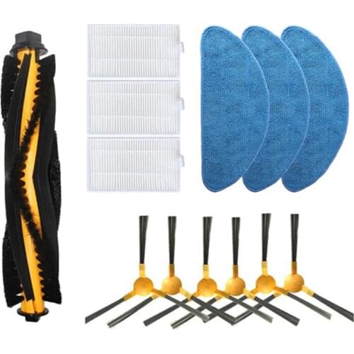 Vacuum Cleaner Main Brush Side Brush HEPA Filter Mop Cloth for BPK-VCBB1XB Robotic Vacuum Cleaner Parts Replacement