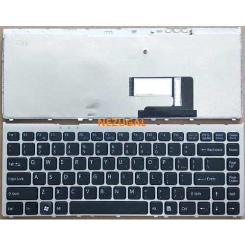 US Keyboard for Sony Vaio VGN-FW VGN FW Series with Silver Laptop keyboard