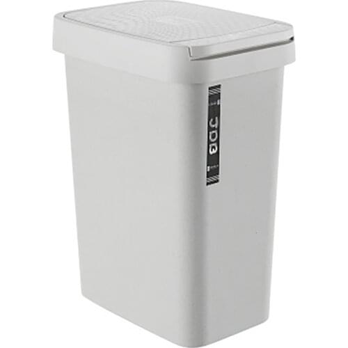 Creative Flip Trash Can Dustbin With Lid, Pressing Type Rubbish Basket Waste Bins Kitchen Bathroom Garbage Can Storage Bucket