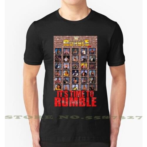 ItS Time To Rumble Summer Funny T Shirt For Men Women Wwf Royal Retro Vintage 90S Wrestling Hart Rumble Wrestler Classic