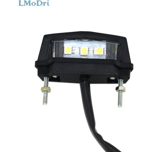 LMoDri Mini Motorcycle LED Tail Light Motorbike License Plate Light Refit Auto Rear Light For Honda/Kawasaki/Yamaha/Suzuki