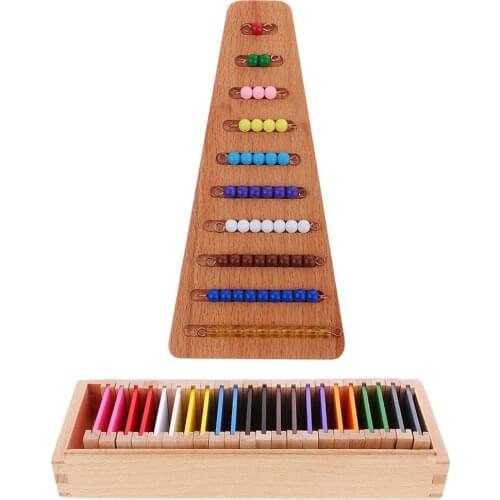 Montessori Material Mathematics Math Toy and Sensory Calculation Beads Educational Toy Christmas Gift for Kids Children