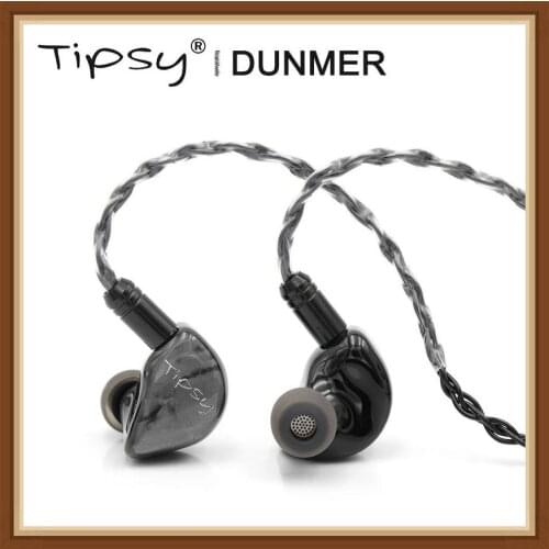 Tipsy Dunmer HIFI Audio 9.2mm Dynamic Driver Monitor DJ Studio In-ear Earphone with 2 Pin 0.78mm Detachable Cable Earbuds