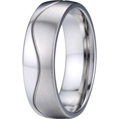 Never fade wedding ring men Lovers' Rings silver color Trendy Jewelry Birthday Gift free shipping anillo jewelry