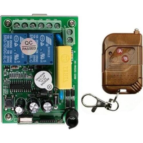 NEW AC220V 1CH 10A RF Wireless Remote Control Switch System transmitter & receiver relay Receiver Smart Home Switch