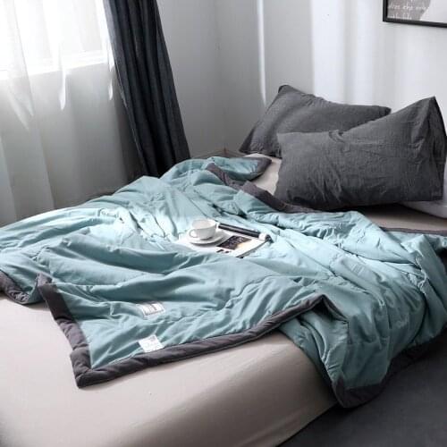 Air Conditioning Quilt Cool Quilt Skin-Friendly Comfort Summer Quilt Thin Summer By Solid Color Is Necessary For Home Textile